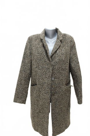 Dámský kabát F&F, barva zvířecí vzory, velikost 46
