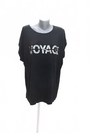 Dámské tričko Bpc Bonprix Collection s potiskem, barva černá, velikost 48