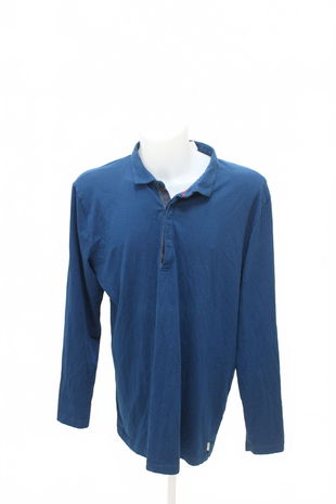 Pánské tričko Daniel Hechter bez potisku, barva modrá, velikost 2XL