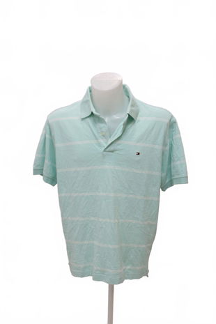 Pánské tričko Tommy Hilfiger bez potisku, barva pruhovaná, velikost L