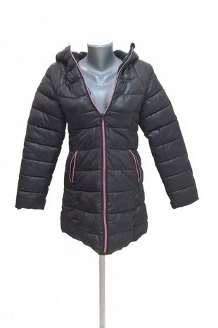 Dievčenská zimná bunda Y.f.k, farba čierna, veľkosť 158