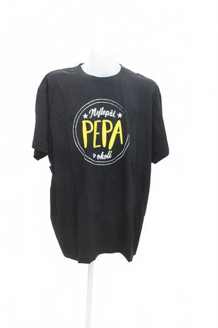 Pánské tričko Malfini s potiskem, barva černá, velikost 3XL