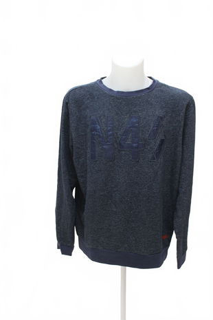 Pánská mikina C&A bez potisku, barva modrá, velikost XL