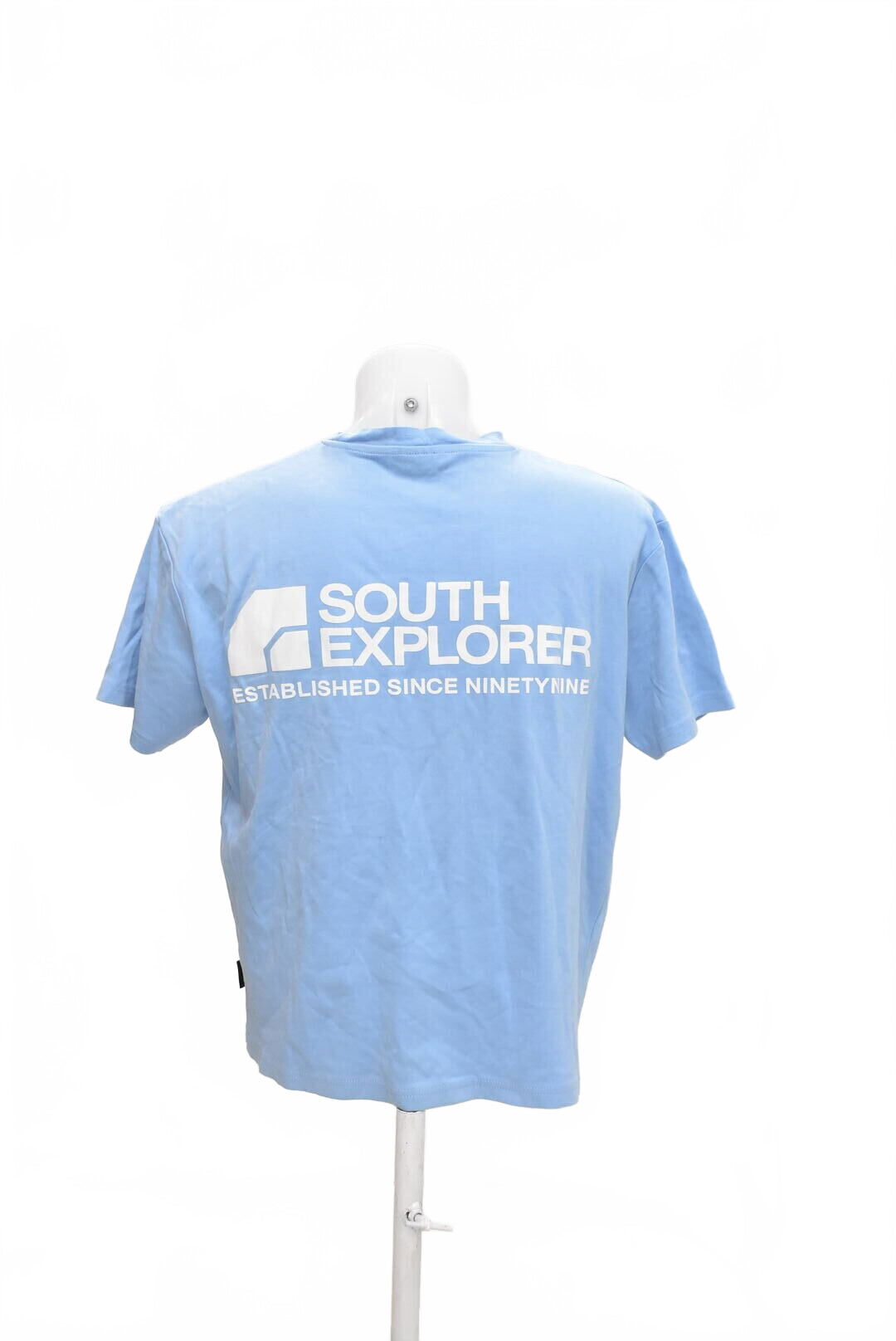 Pánské tričko Smog s potiskem, barva modrá, velikost M