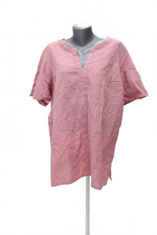 Dámské tričko Blancheporte bez potisku, barva růžová, velikost 52