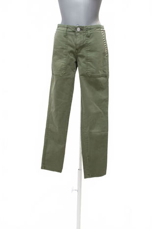 Dámske nohavice Guess, farba khaki, veľkosť S