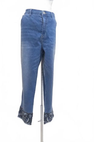 Dámské kalhoty Genesis, barva denim, velikost 4XL