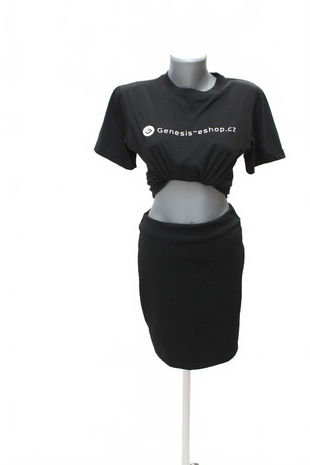 Dámska sukňa Amisu, farba čierna, veľkosť 36