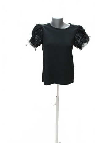 Dievčenské tričko Reserved bez potlače, farba čierna, veľkosť 164