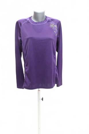 Dámské tričko Arcore bez potisku, barva fialová, velikost XL