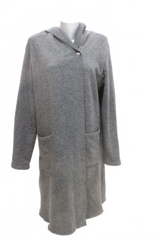 Dámsky kabát Amisu, farba sivá, veľkosť 42