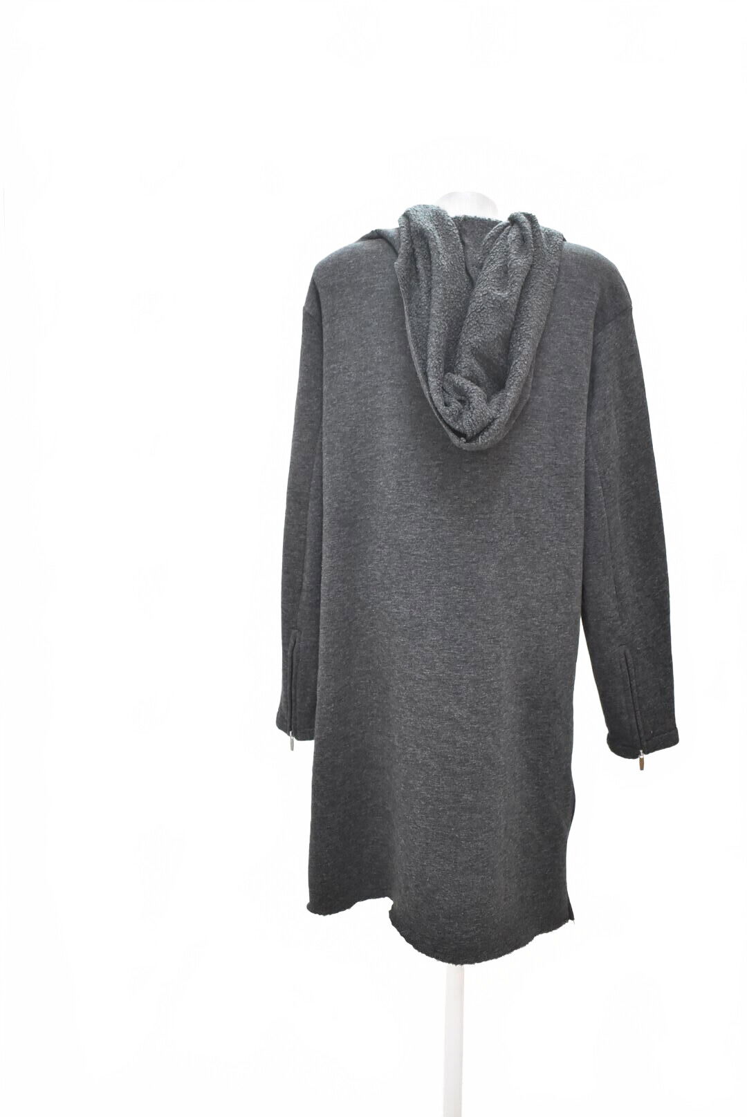 Dámsky kabát Amisu, farba sivá, veľkosť 42