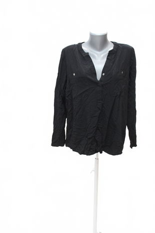 Dámske tričko Tom Tailor bez potlače, farba čierna, veľkosť 42