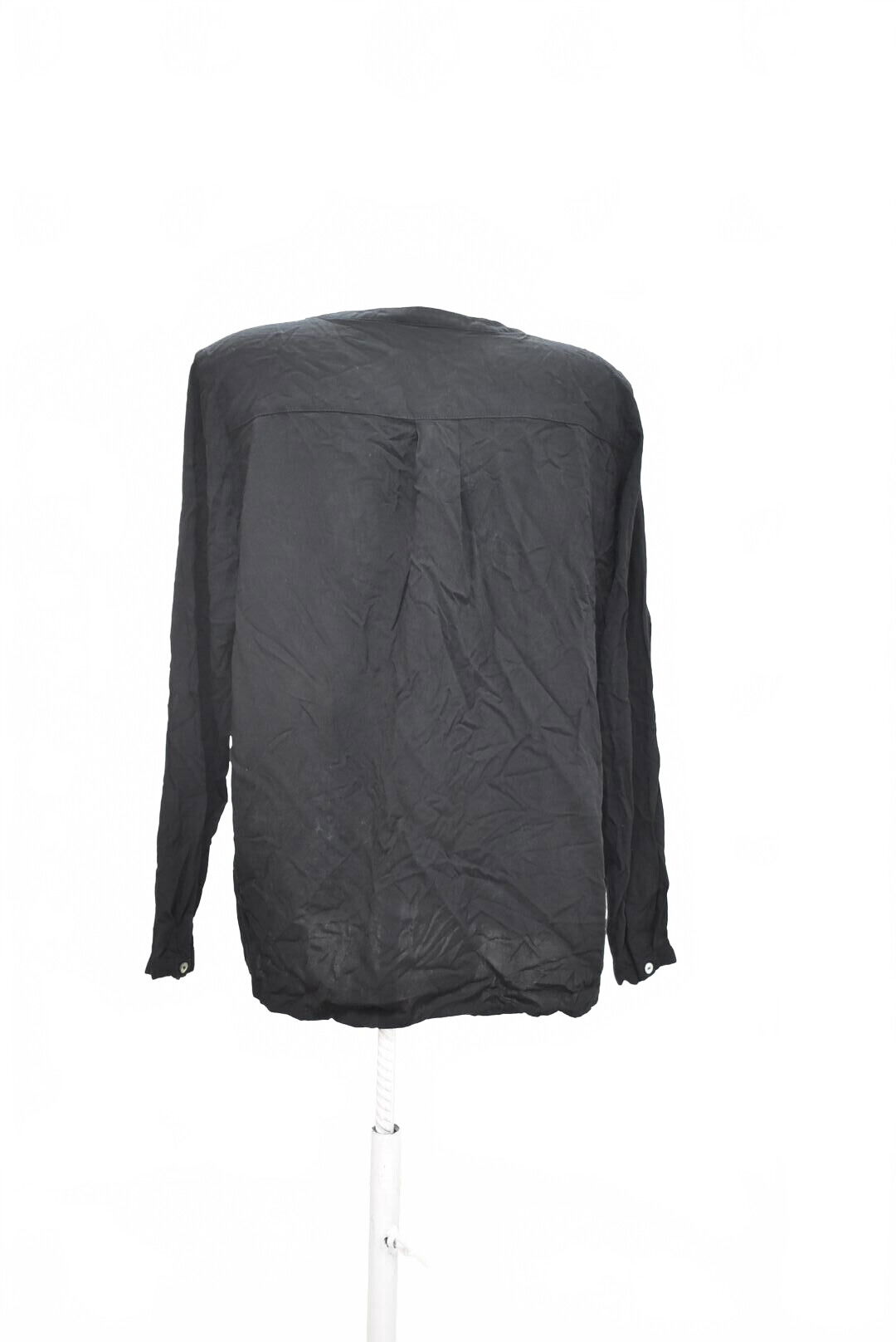 Dámske tričko Tom Tailor bez potlače, farba čierna, veľkosť 42