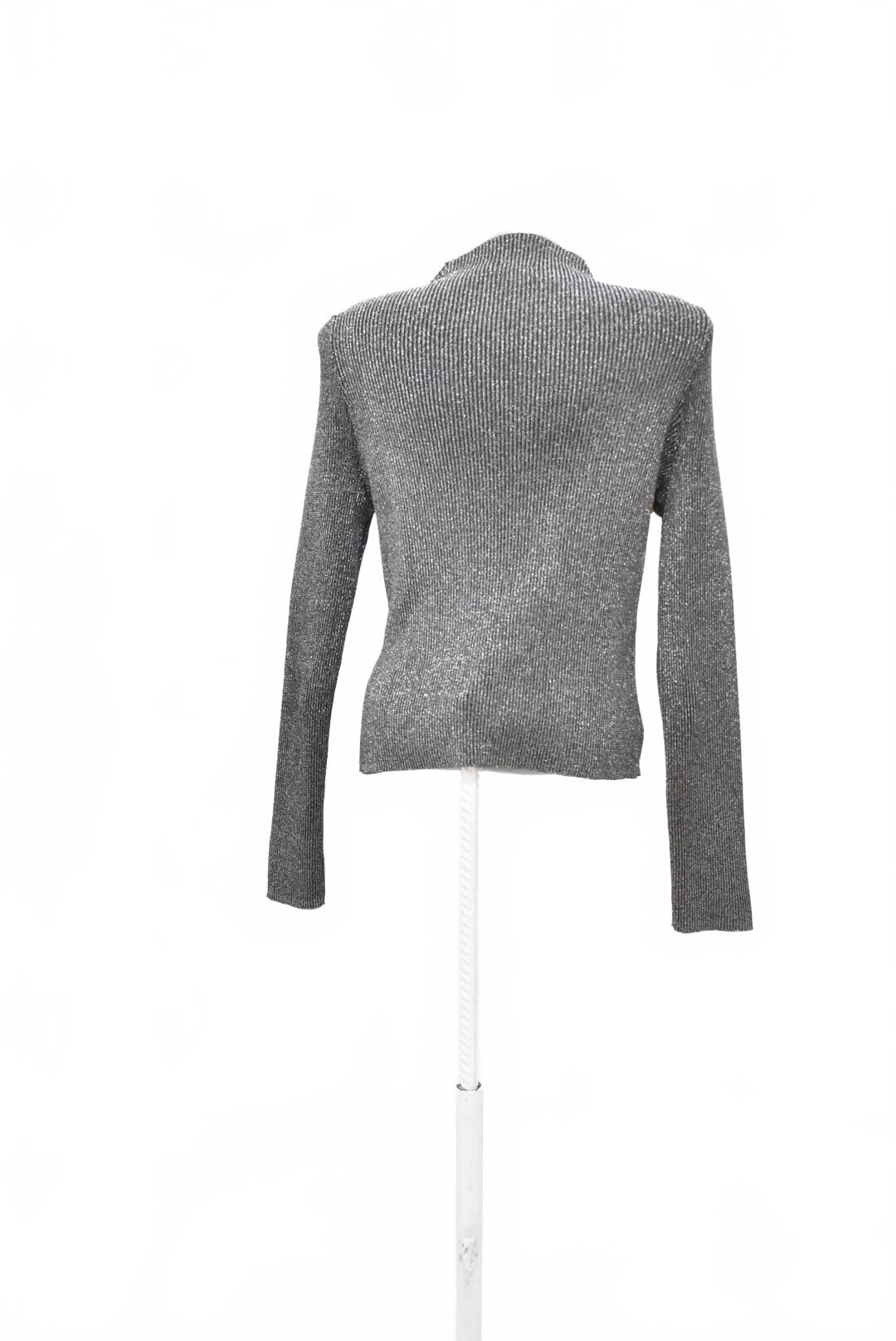 Dámské tričko Mango bez potisku, barva stříbrná, velikost 2XL