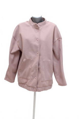 Dámsky zimný kabát Shein, farba ružová, veľkosť 44