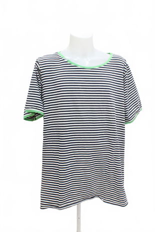 Pánské tričko Genesis bez potisku, barva pruhovaná, velikost 4XL