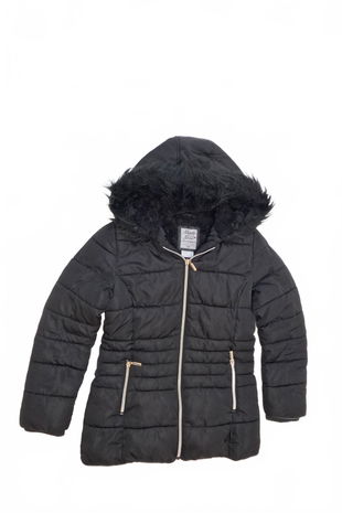 Dievčenská zimná bunda F&F, farba čierna, veľkosť 11-12 r