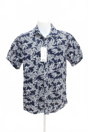 Pánská košile s krátkým rukávem Tchibo, barva vzorovaná, velikost 43