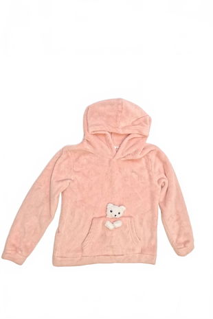 Dievčenská mikina H&M bez potlače, farba ružová, veľkosť 134