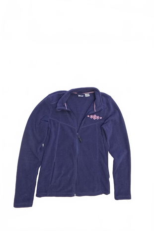 Dievčenská mikina Crivit bez potlače, farba modrá, veľkosť 158