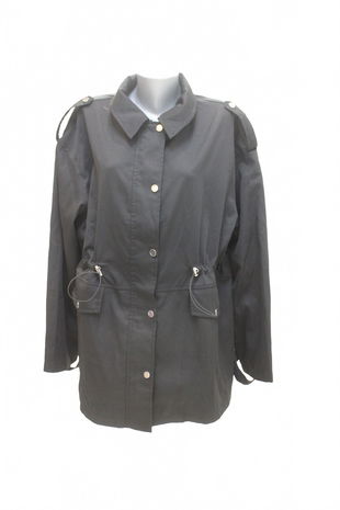 Dámska bunda Shein, farba čierna, veľkosť 44