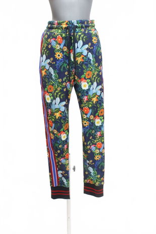 Pánské kalhoty Zara, barva květovaná, velikost S