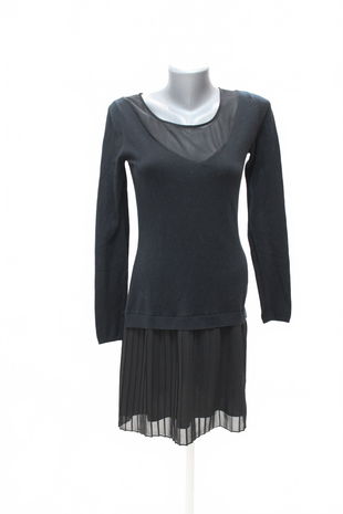 Dámske šaty Promod, farba čierna, veľkosť S