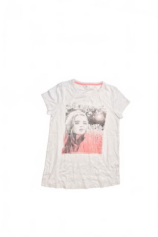 Dievčenské tričko Genesis s potlačou, farba vzorovaná, veľkosť 158