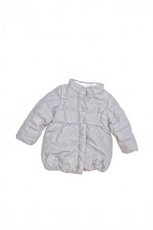 Dievčenská zimná bunda Genesis, farba sivá, veľkosť 80