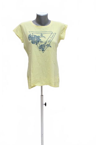 Dámské tričko Beloved s potiskem, barva žlutá, velikost XL