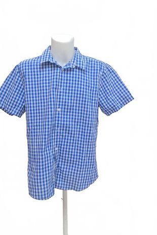 Pánská košile s krátkým rukávem Smog, barva vzorovaná, velikost XL