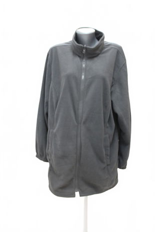 Dámská mikina Bonprix bez potisku, barva šedá, velikost 52