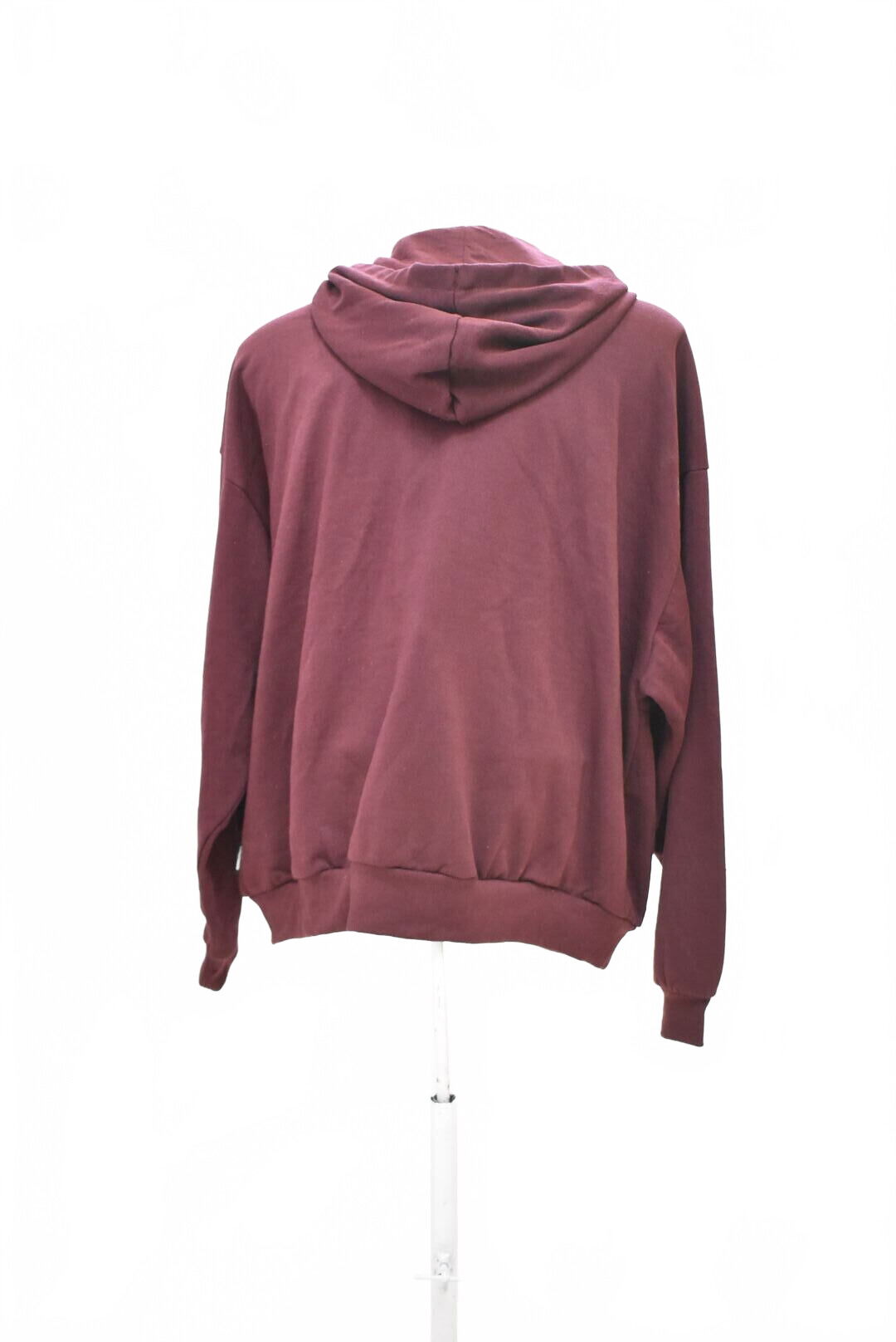 Pánská mikina Sinsay s potiskem, barva bordó, velikost XL