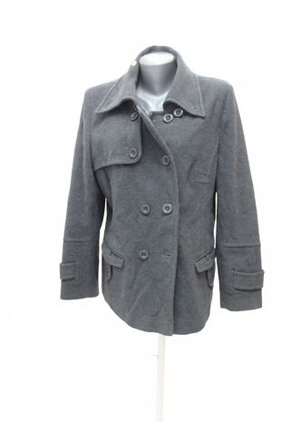 Dámsky kabát Erich Fend, farba sivá, veľkosť M