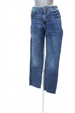 Dámské kalhoty F&F, barva denim, velikost XL