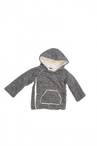 Chlapčenská mikina Lupilu bez potlače, farba sivá, veľkosť 86