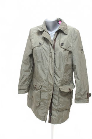 Dámska bunda Barbara Lebek, farba khaki, veľkosť 44