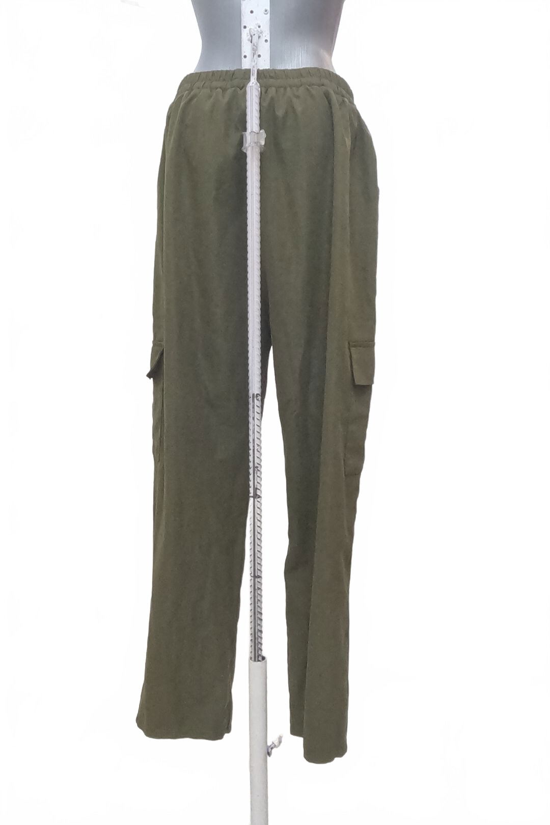 Dámske nohavice Shein, farba zelená, veľkosť L