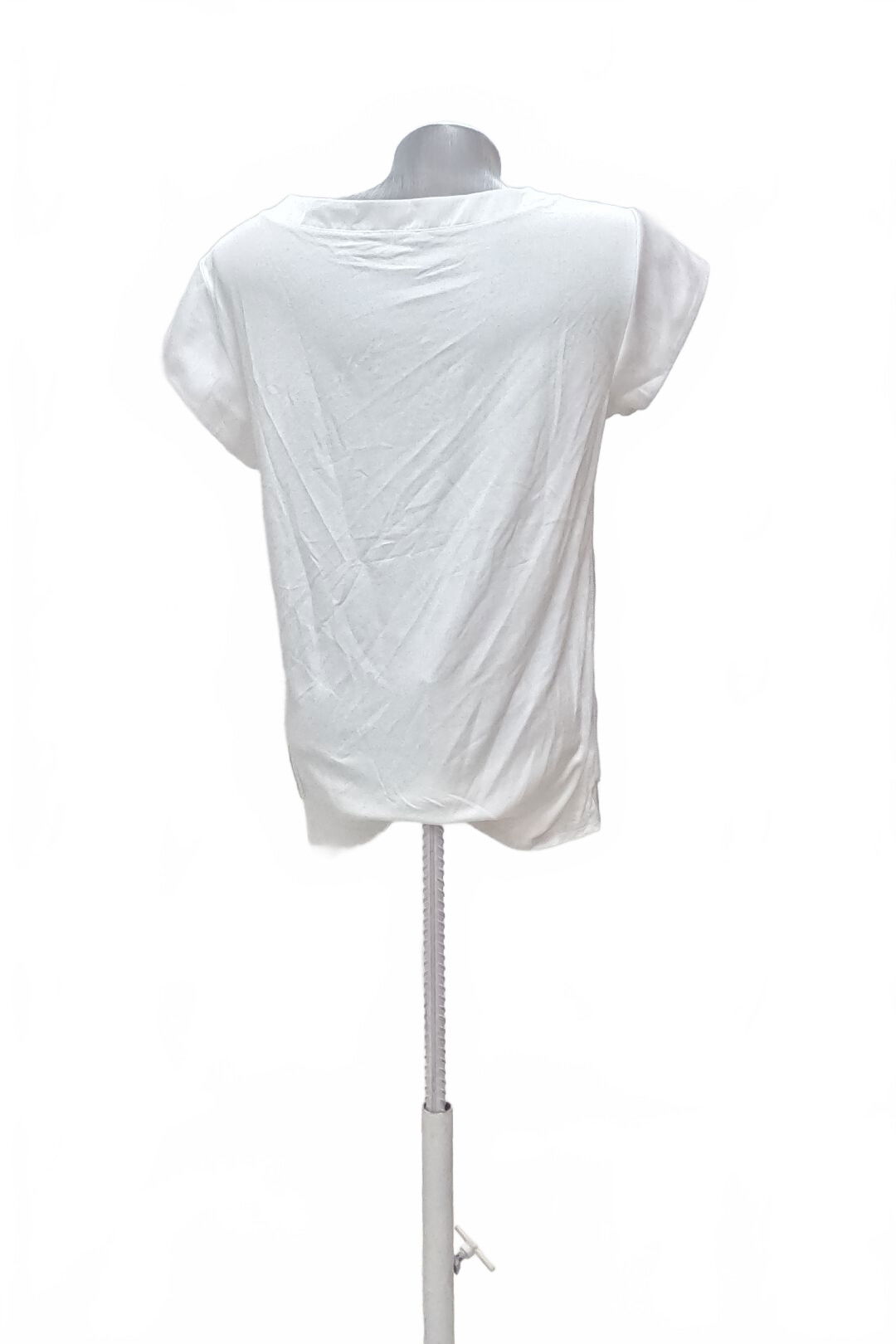 Dámske tričko Monari bez potlače, farba biela, veľkosť 34