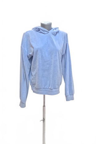 Dievčenská mikina Genesis bez potlače, farba modrá, veľkosť 170