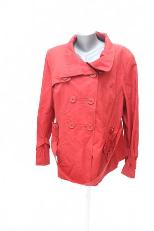 Dámský kabát Christian Berg, barva červená, velikost 48