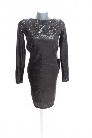 Dámske šaty Bershka, farba čierna, veľkosť S