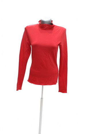 Dámske tričko About You bez potlače, farba červená, veľkosť L