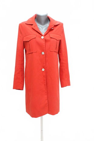 Dámsky kabát Stradivarius, farba červená, veľkosť S