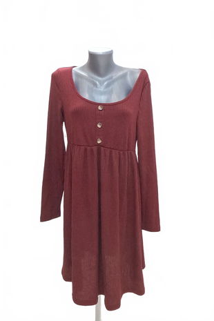 Dámské šaty Shein, barva bordó, velikost XL