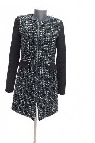 Dámsky kabát Amisu, farba viacfarebná, veľkosť 34