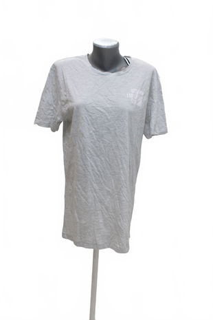 Dámske tričko Tom Tailor s potlačou, farba sivá, veľkosť L