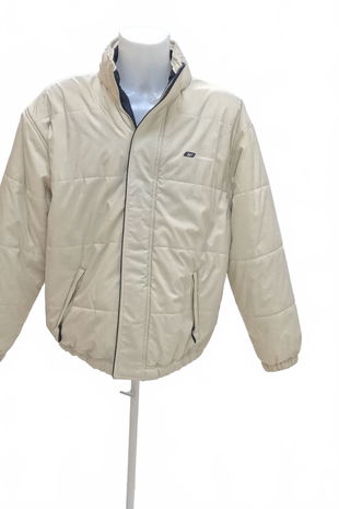 Pánská zimní bunda Reebok, barva béžová, velikost M