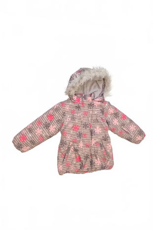 Dievčenský zimný kabát Kiki & Koko, farba vzorovaná, veľkosť 92